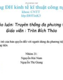 Đề tài nhóm 17 : Vai trò của bản quyền đối với người dùng đa phương tiện,người sản xuất đa phương tiện