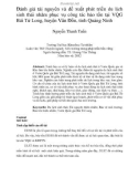 Luận văn thạc sĩ: Đánh giá tài nguyên và đề xuất phát triển du lịch sinh thái nhằm phục vụ công tác bảo tồn tại Vườn Quốc Gia Bái Tử Long, huyện Vân Đồn, tỉnh Quảng Ninh