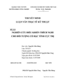 Luận văn: NGHIÊN CỨU ĐIỀU KHIỂN THÍCH NGHI CHO ĐỐI TƯỢNG CÓ ĐẶC TÍNH CỰC TRỊ