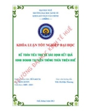 Khóa luận tốt nghiệp: Kế toán tiêu thụ và xác định kết quả kinh doanh tại Viễn thông Thừa Thiên Huế