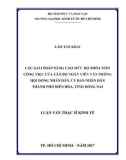 Luận văn Thạc sĩ Kinh tế: Các giải pháp nâng cao mức độ thỏa mãn công việc của cán bộ nhân viên văn phòng Hội đồng nhân dân, Ủy ban nhân dân thành phố Biên Hòa, tỉnh Đồng Nai