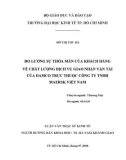 Luận văn Thạc sĩ Kinh tế: Đo lường sự thỏa mãn của khách hàng về chất lượng dịch vụ giao nhận vận tải của Damco trực thuộc Công ty TNHH Maersk Việt Nam