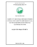 Luận văn Thạc sĩ Thú y: Nghiên cứu một số đặc điểm dịch tễ bệnh cúm gia cầm và đáp ứng miễn dịch của gà, vịt với vacxin H5N1 Navet-vifluvac tại tỉnh Quảng Ninh