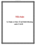 Tiểu luận: Lý luận cơ bản về mô hình khoảng cách CAGE