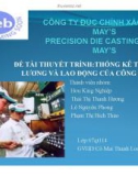 Bài thuyết trình: Thống kê tiền lương và lao động của công ty