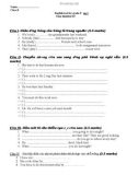 English test for grade 8