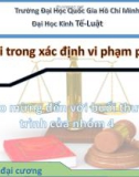 Bài thuyết trình: Yếu tố lỗi trong xác định vi phạm pháp luật