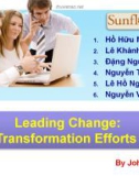 Thuyết trình: Why Transformation Efforts Fail ?