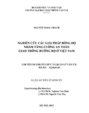 Luận án Tiến sĩ: Nghiên cứu các giải pháp đồng bộ nhằm tăng cường an toàn giao thông đường bộ ở Việt Nam