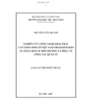 Luận án tiến sĩ Kỹ thuật: Nghiên cứu công nghệ khai thác cát lòng sông ở Việt Nam nhằm đảm bảo an toàn, bảo vệ môi trường và phục vụ công tác quản lý