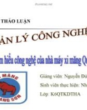 Đề tài: Tìm hiểu công nghệ của nhà máy xi măng Quang Sơn