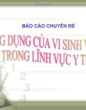 Báo cáo chuyên đề: Ứng dụng của vi sinh vật trong Y tế