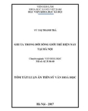 Tóm tắt Luận án tiến sĩ Văn hóa học: Ghi ta trong đời sống giới trẻ hiện nay tại Hà Nội