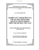 Luận văn Thạc sĩ Kinh tế: Nghiên cứu sự ảnh hưởng của chu kỳ mặt trăng đến lợi suất chứng khoán Việt Nam