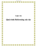 Luận văn: Quá trình Reforming xúc tác
