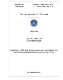 Luận văn Thạc sĩ Hóa học: Nghiên cứu phân tích hydrocacbon đa vòng thơm (PAHs) chứa trong bụi không khí trong nhà tại Hà Nội