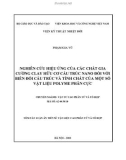 Tóm tắt luận văn Tiến sĩ Vật liệu cao phân tử và tổ hợp: Nghiên cứu hiệu ứng của các chất gia cường Clay hữu cơ cấu trúc Nano đối với biến đổi cấu trúc và tính chất của một số vật liệu Polyme phân cực