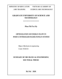 Summary of Mechanical engineering doctoral thesis: Optimizing the energy flow in controlling mechanical system oscillation