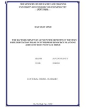 Doctoral thesis summary: The factors impact on accounting benefits in the post-implementation phase in enterprise resource planning (ERP) system in Viet Nam firms