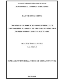 Summary of Doctoral Thesis of Education Study: Organizing outdoor activities to develop coherentspeech for children aged 5-6 yearsin preschool