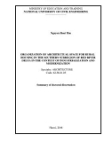 Summary of Doctoral dissertation: Organization of architectual space for rural housing in the southern subregion of Red river delta in the context of industrialization and modernization