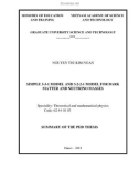 Summary of the Phd thesis Theoretical and mathematical physics: The 3-3-1 simple model and the 3-2-2-1 model for dark matter and neutrino masses