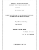 Summary of PhD thesis: Public expenditure, governance and economic growth in developing countries