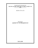 Bài giảng lịch sử tử tưởng quản lý