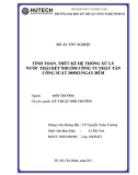 Tính toán thiết kế hệ thống xử lý nước thải dệt nhuộm công ty nhật tân công suất 300m3/ ngày đêm