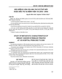 Báo cáo y học: đặc điểm di căn của ung thư vú ở nữ giới được điều trị tại bệnh viện 103 (2002 - 2009)