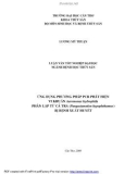 LUẬN VĂN TỐT NGHIỆP : ỨNG DỤNG PHƯƠNG PHÁP PCR PHÁT HIỆN VI KHUẨN Aeromonas hydrophila PHÂN LẬP TỪ CÁ TRA (Pangasianodon hypophthamus) BỊ BỆNH XUẤT HUYẾT