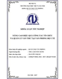 Luận văn Thạc sĩ Quản trị văn phòng: Nâng cao hiệu quả công tác tổ chức và quản lý văn thư tại Văn phòng Bộ Y Tế