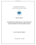 Luận văn: Giải pháp phát triển hiệu quả thị trường tín dụng bất động sản Việt Nam đến năm 2015