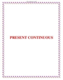 PRESENT CONTINUOUS