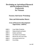 Báo cáo dự án khoa học nông nghiệp: Developing an Agricultural Research and Development Priority Framework for Vietnam (June 2007)