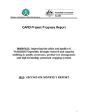 Báo cáo khoa học: Improving the safety and quality of Vietnamese vegetables through research and capacity building in quality assurance, postharvest management and high technology protected cropping systems (MS3)