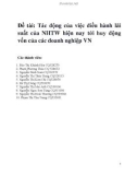 Đề tài: Tác động của việc điều hành lãi suất của NHTW hiện nay tới huy động vốn của các doanh nghiệp VN