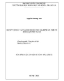 Tóm tắt Luận án Tiến sĩ Công tác xã hội: Dịch vụ công tác xã hội dành cho gia đình và trẻ có rối loạn phổ tự kỷ