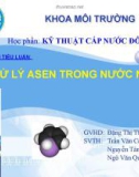 Tiểu luận: Xử lý Asen trong nước ngầm