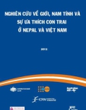 Báo cáo Nghiên cứu về giới, nam tính và sự ưa thích con trai ở Nepal và Việt Nam