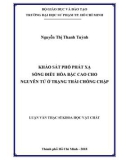 Luận văn Thạc sĩ Khoa học vật chất: Khảo sát phổ phát xạ sóng điều hòa bậc cao cho nguyên tử ở trạng thái chồng chập