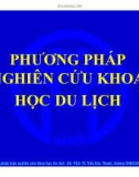 Bài giảng Phương phương pháp nghiên cứu khoa học du lịch - PGS.TS. Trần Đức Thanh