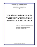 Tiểu luận: Cải tiến qui trình cung cấp và thu hồi vật liệu sản xuất tại công ty Jabill Việt Nam