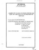 Luận văn: Nghiên cứu các rào cản trong thương mại quốc tế và đề xuất các giải pháp đối với Việt Nam