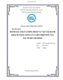 Tiểu luận: Đánh giá chất lượng dịch vụ vận tải hành khách công cộng của Liên hiệp HTX vận tải Thành phố Hồ Chí Minh