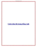 Cách chia thì trong tiếng Anh