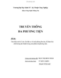 Đề tài: Tìm hiểu một số yêu cầu đặt ra với một phòng thu âm, để đảm bảo chất lượng âm thanh trong sản phẩm đa phương tiện