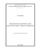 Luận án Tiến sĩ Tôn giáo học: Phật giáo Việt Nam huyện Gia Lâm: Lịch sử, thực trạng và những vấn đề đặt ra