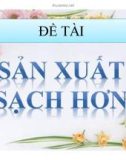 Thuyết trình: Sản xuất sạch hơn