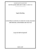 Luận án Tiến sĩ Lịch sử: Ảnh hưởng của phương Tây đối với văn hóa Nhật Bản thời Minh Trị - Kinh nghiệm cho Việt Nam